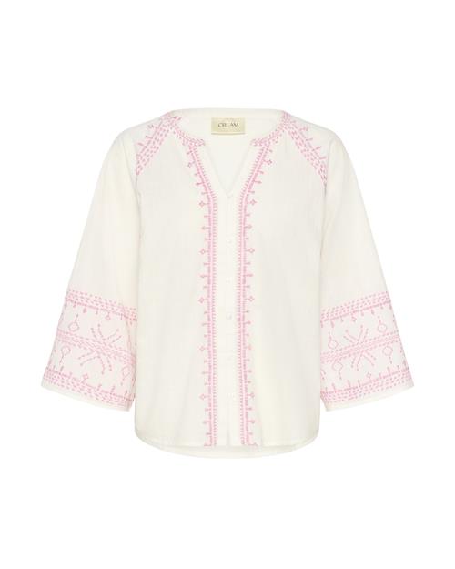 Cream Bluse 'Sara'  lyserød / hvid