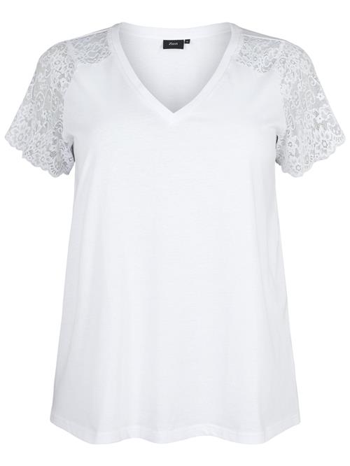 Zizzi Shirts 'Brynn'  hvid