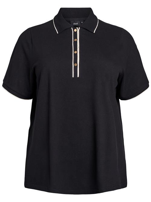Zizzi Shirts 'Casila'  sort / offwhite