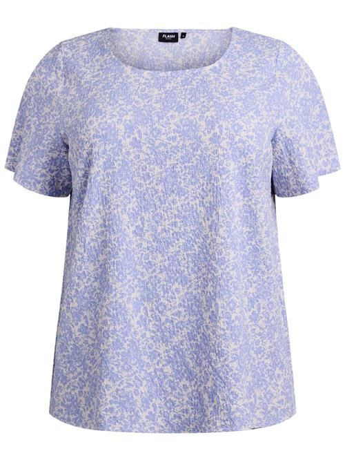 Zizzi Bluse 'Fltracy'  lyselilla / hvid