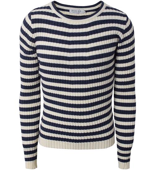 Hound Bluse - Strik - Stripe Knit - Grey