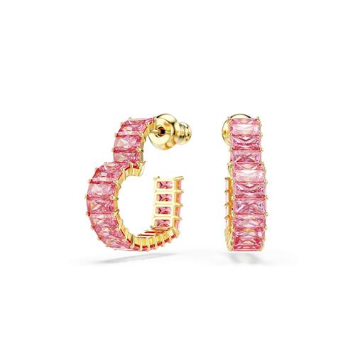 Swarovski Øreringe 'Matrix'  guld / lyserød