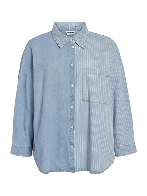 Noisy May Curve Bluse 'NMKATRI'  blue denim