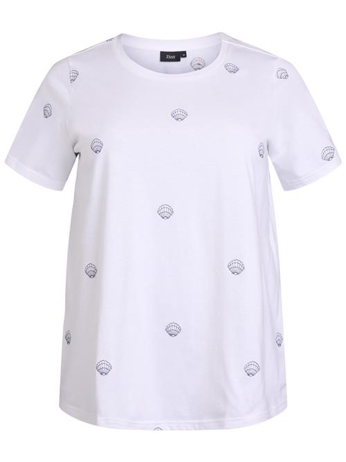 Zizzi Shirts 'Velin'  sort / hvid