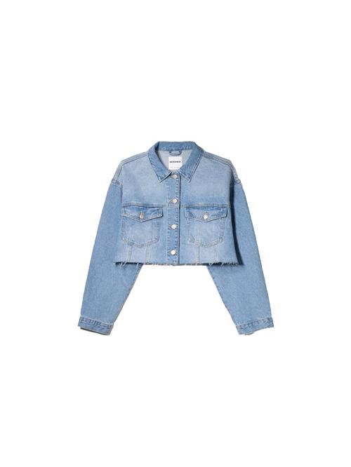 Se Bershka Overgangsjakke  blue denim ved About You