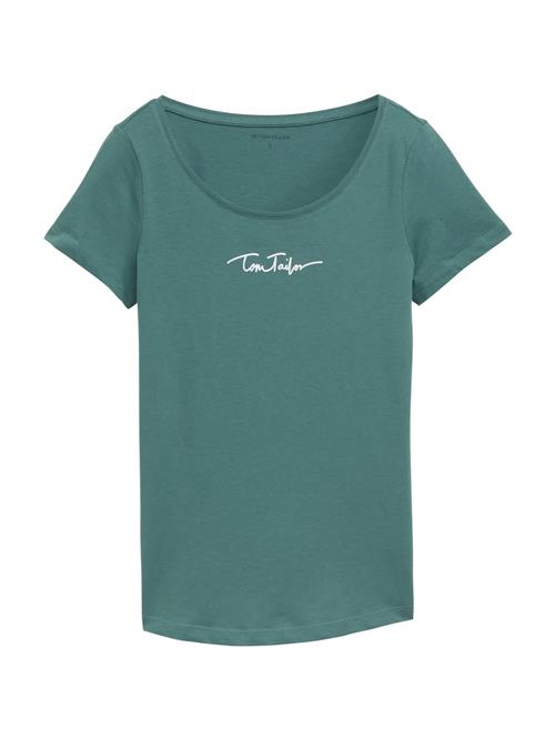 Se TOM TAILOR Shirts  smaragd / hvid ved About You
