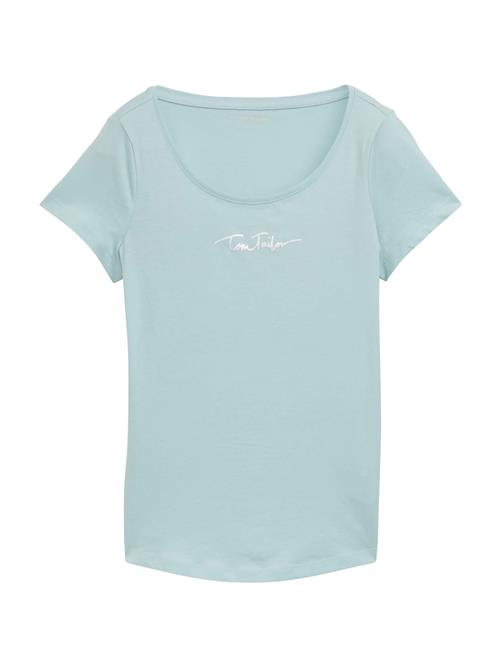 TOM TAILOR Shirts  pastelblå / hvid