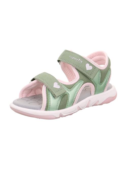 Se SUPERFIT Sandaler 'PEBBLES'  kiwi / pastelpink ved About You