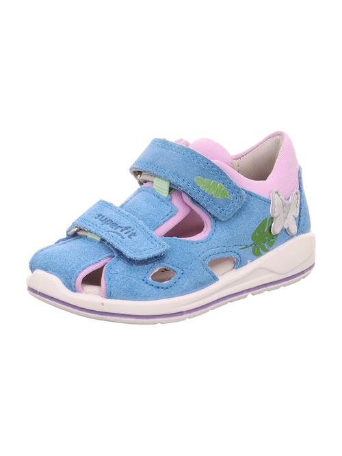 SUPERFIT Sandaler 'BOOMERANG'  lyseblå / lysegrå / grøn / gammelrosa