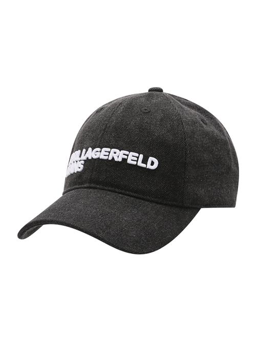 KARL LAGERFELD JEANS Hætte  sort / hvid