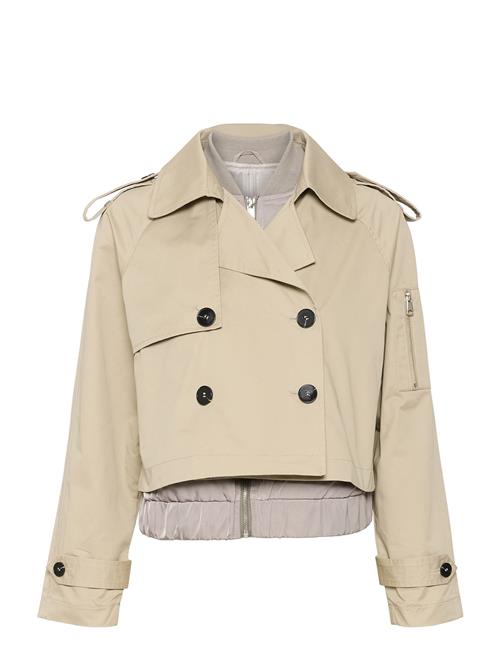 Se Marikb Short Jacket Karen By Simonsen Beige ved Booztlet