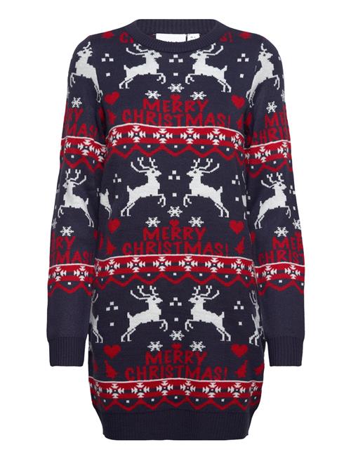 Vianna Reindeer Christmas Knit Dress/Ka Vila Patterned