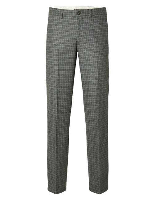 Slhstraight-William Wool Dsn 196 Pants W Selected Grey
