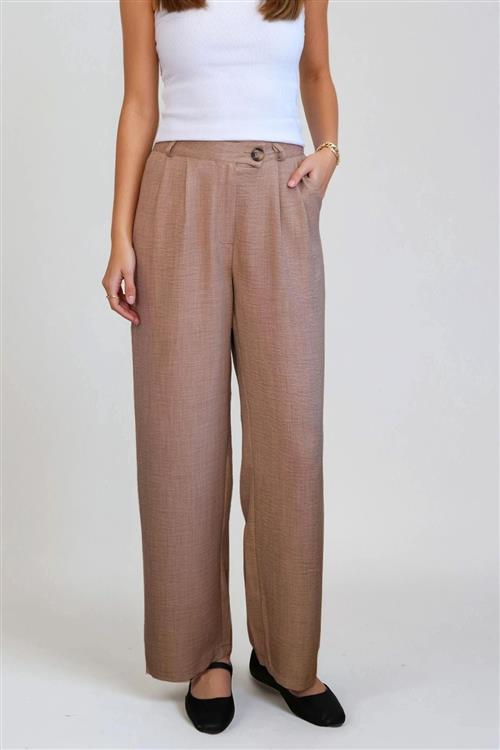 Emma Bukser Loose - Brun - M - TeeShoppen