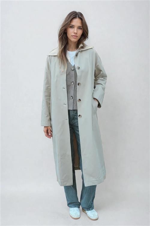 Carla Trenchcoat - Sand - M - TeeShoppen
