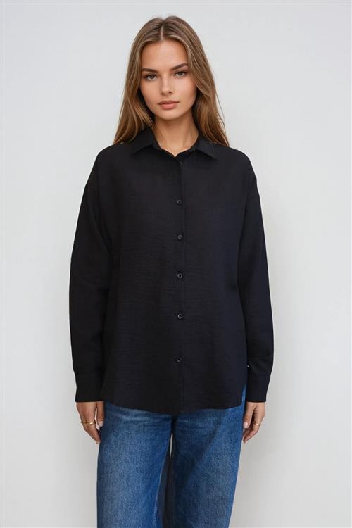Lilly Skjorte - Sort - XL - TeeShoppen