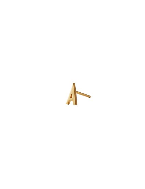 Earring Studs Archetypes, A-Z Design Letters Gold