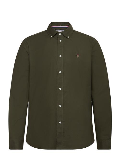 Uspa Shirt Esmar Men U.S. Polo Assn. Khaki