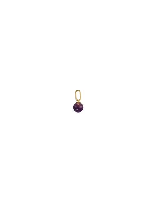 St Drop Charm Design Letters Purple