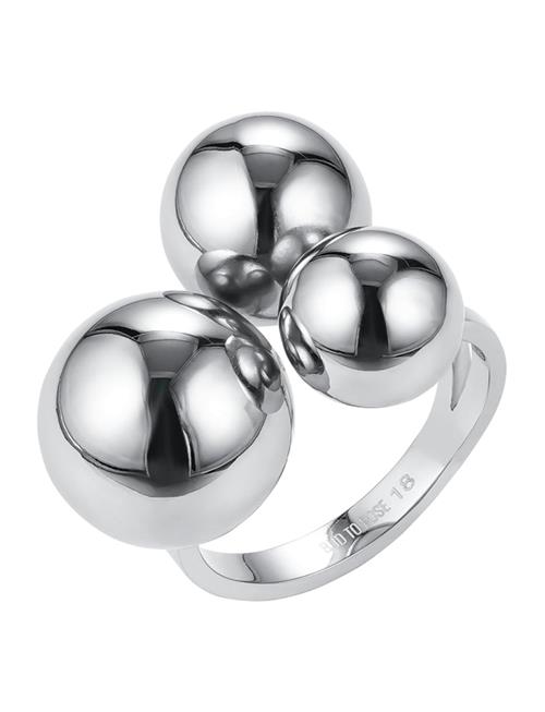 Brea Large Ring Bud To Rose Silver