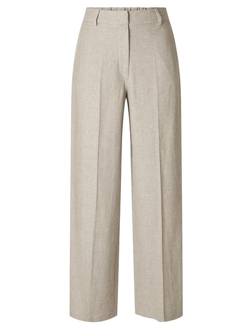 Slfmargo-Tara Mw Wide Pant Selected Femme Cream