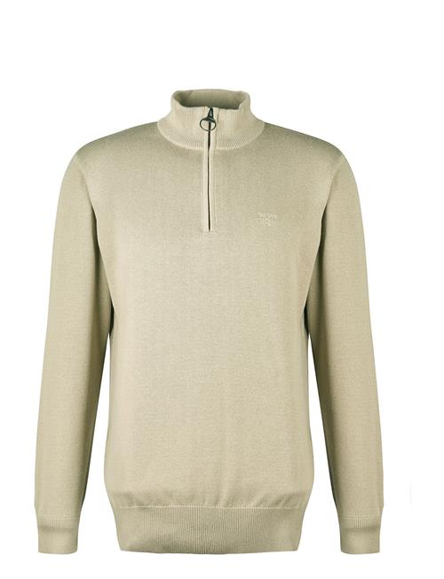 Barbour Cotton Half Zip Knitted Jumper Barbour Beige