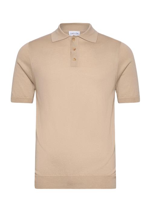 Man Fine Knit Pique Davida Cashmere Beige