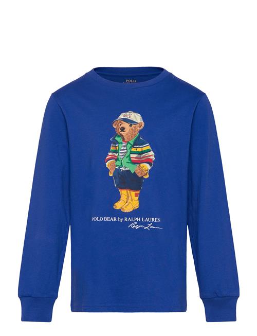 Polo Bear Cotton Long-Sleeve Tee Ralph Lauren Kids Blue