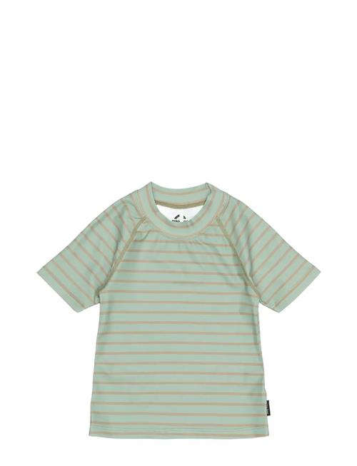 Se Uv Shirt Recycled Aop Mikk-line Green ved Booztlet