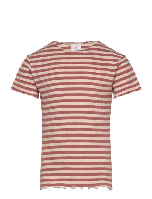 Tnmoore S_S Collar Rib Tee The New Red