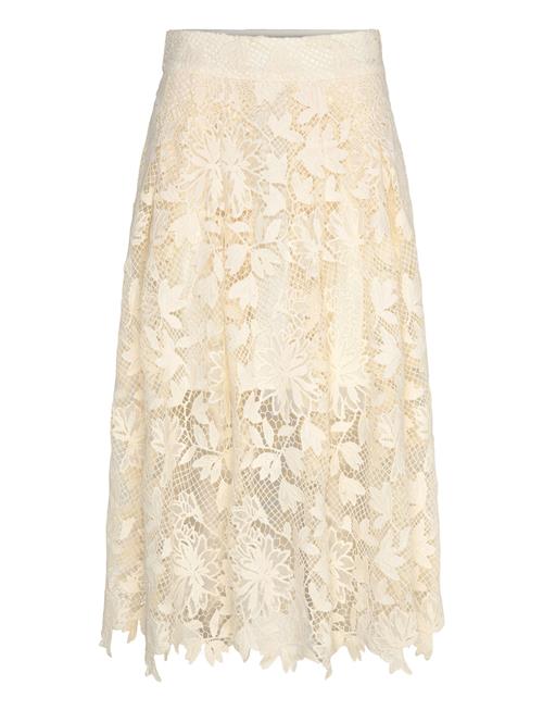 Cmlarah-Skirt Is A Skirt In A Premium Material With Allover Lace. The Skirt Has Copenhagen Muse Cream