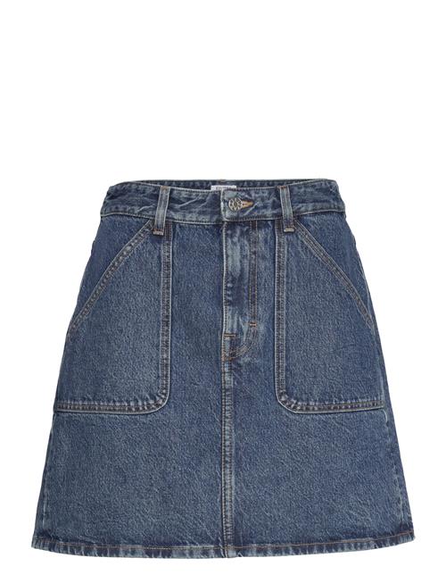 Patch Pocket Mini Skirt Filippa K Blue