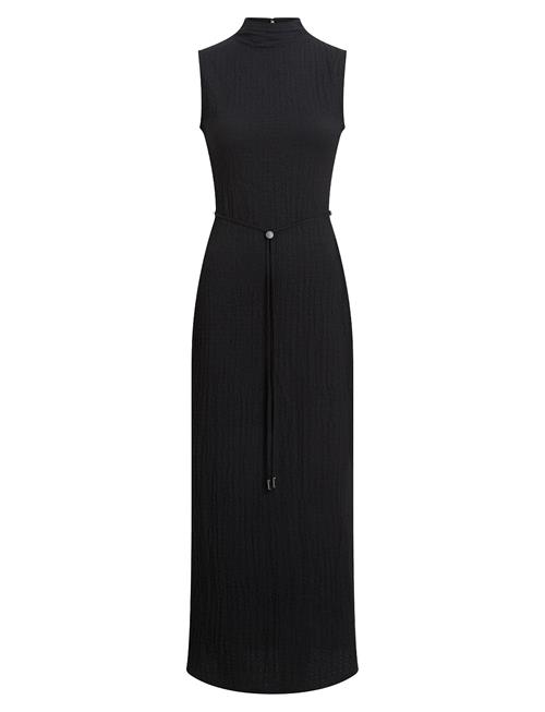 Crinkle Jersey Ankle Dress Calvin Klein Black