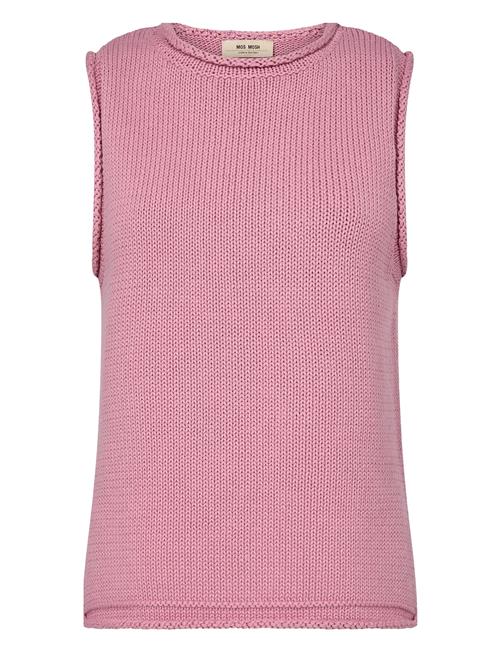 Mmaubin Sl Knit Top MOS MOSH Pink