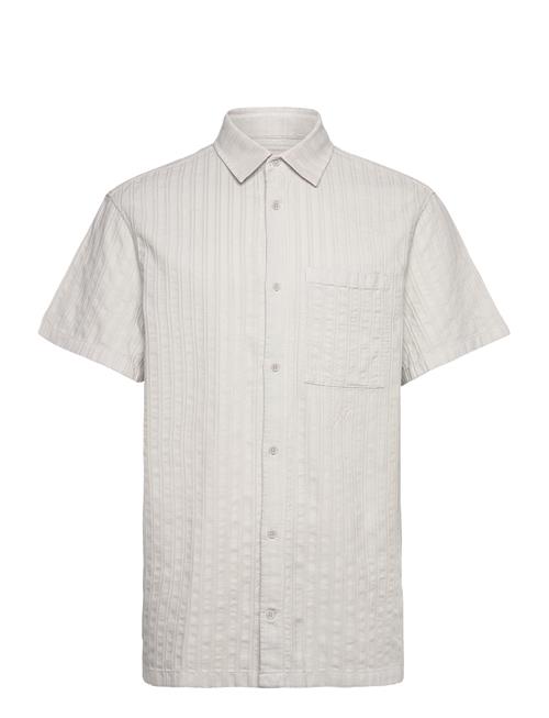 Relaxed Striped Shirt Ss HAN Kjøbenhavn Grey
