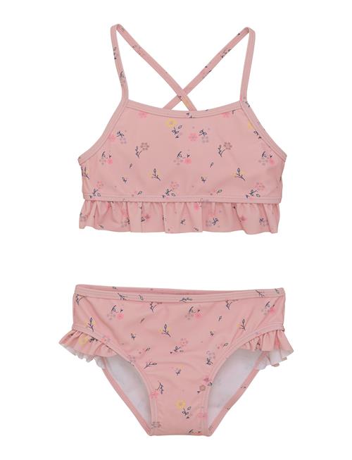 Bikini W. Frills, Aop Color Kids Pink