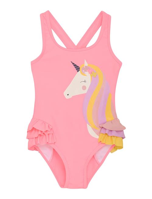 Swimsuit W. Application Color Kids Pink