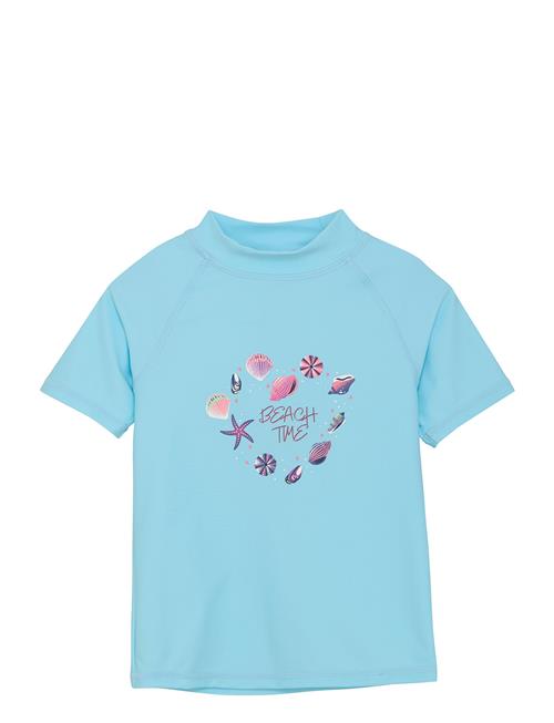 T-Shirt W. Print Color Kids Blue