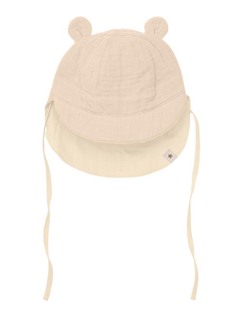 Summer Hat Ears Muslin Huttelihut Cream