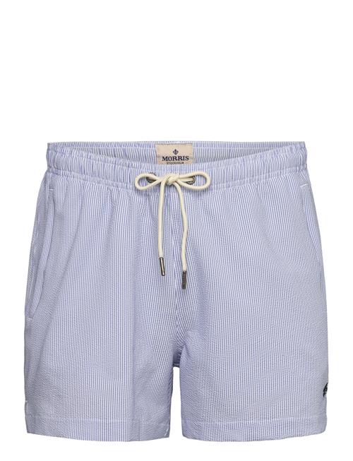 Morris Seersucker Bathing Trunks Morris Blue