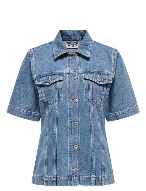 Onlthalia Ss Fitted Dnm Shirt Cro ONLY Blue