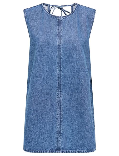 Onlvigga S/L Mini Open Back Dress Dnm ONLY Blue