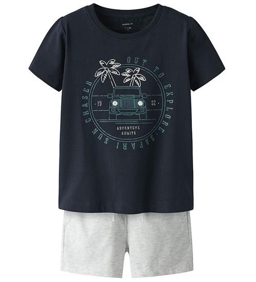 Name It Shortssæt - NmmJaspen - Shorts/T-shirt - Dark Sapphire