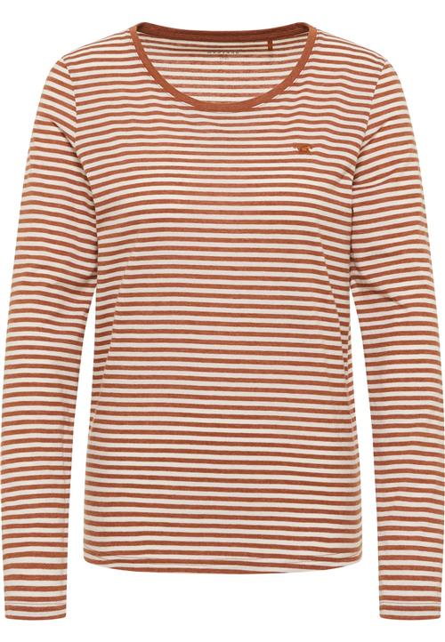 MUSTANG Shirts 'Elly'  cognac / hvid