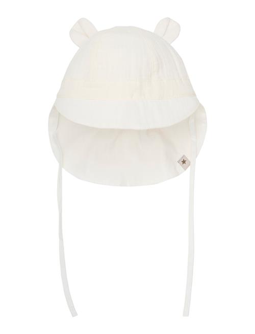 Summer Hat Ears Muslin Huttelihut Cream