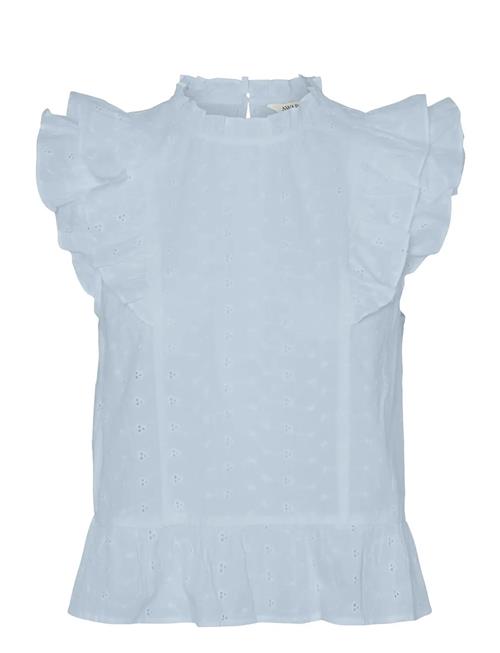 Vmkammy Sl High Neck Top Vma Vero Moda Blue