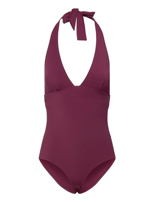 Sculpt - 1 Piece Unwired Swimsuit Etam Burgundy