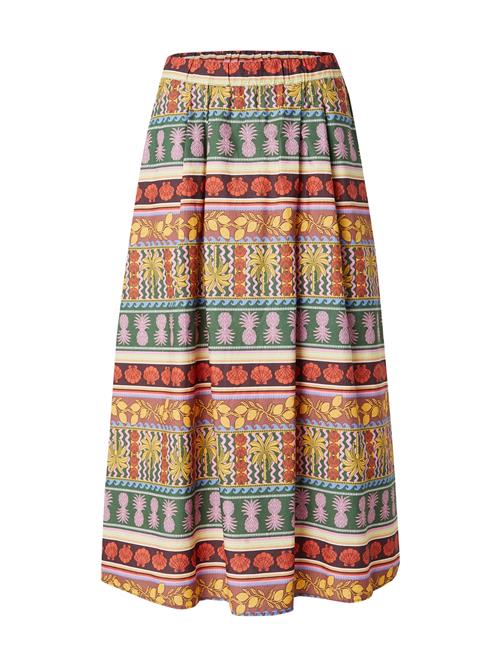 VERO MODA Nederdel 'VMTruely'  azur / mørkegrøn / rød / hvid