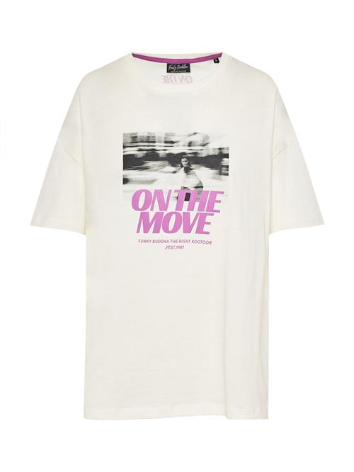 Funky Buddha Shirts 'Funky Buddha'  ecru / grå / pink