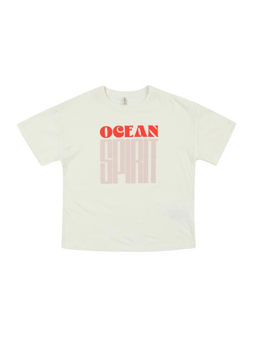 ONLY GIRLS Bluser & t-shirts 'KOGABELONE'  pudder / rød / hvid